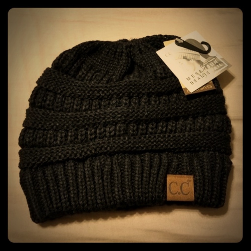 Messy Bun Beanie
